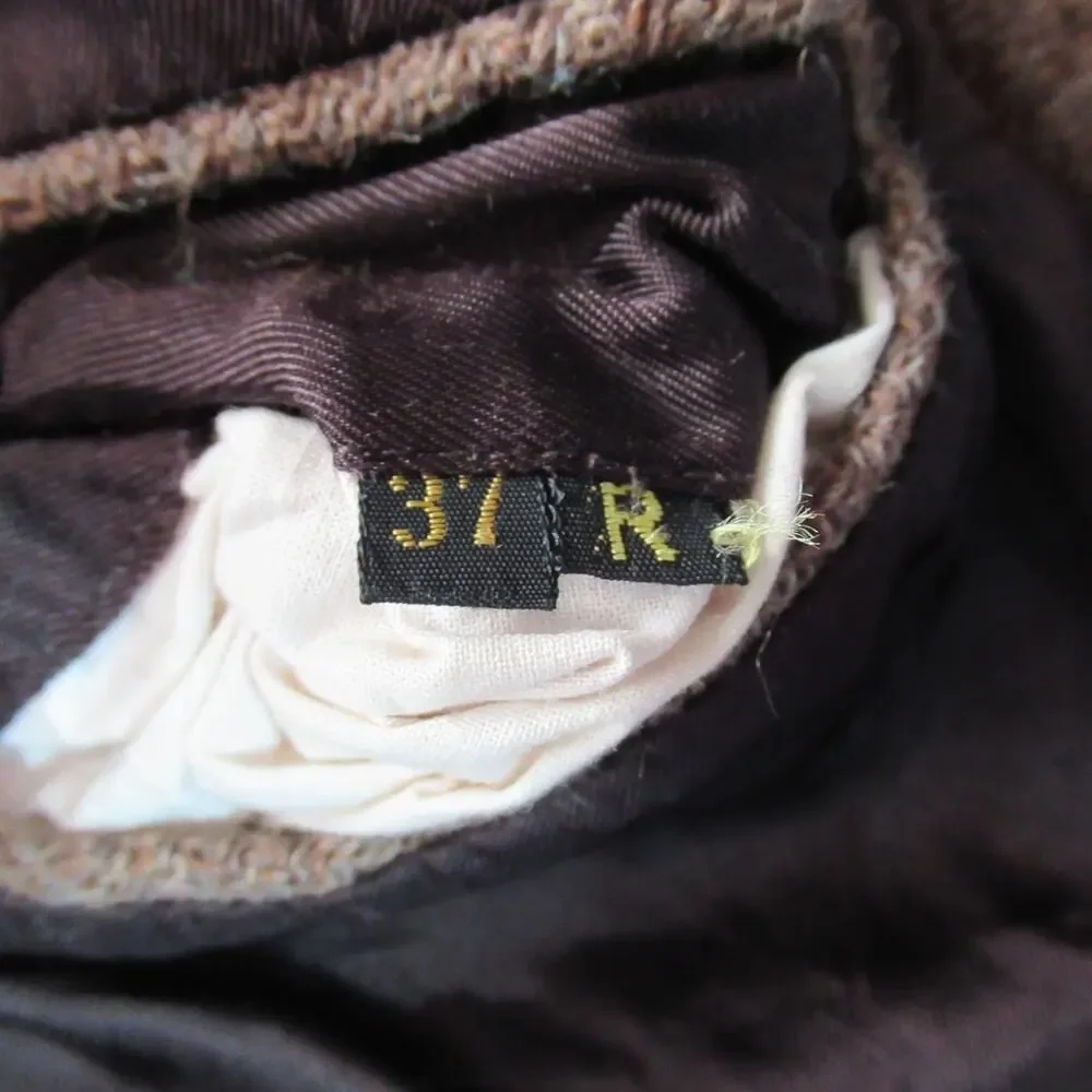 Vintage Andre Villard Blazer Mens Size 37R Brown Wool Jacket Geek Professor 90s